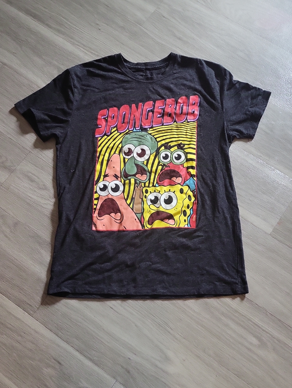 Nickelodeon Black SpongeBob Group Graphic Tee